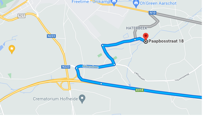Route paapbosstraat