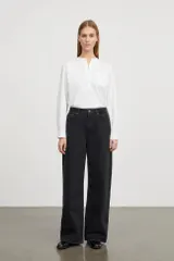 Willow wide jeans Jeans 10205 24474 GOTS Vintage black 1