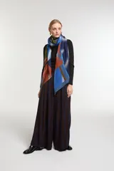 Foulard mystique bleu vert