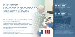 Klinische navormingsavonden geannuleerd