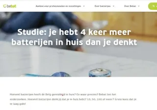 INZICHTEN: Bebat U&A en posttesten