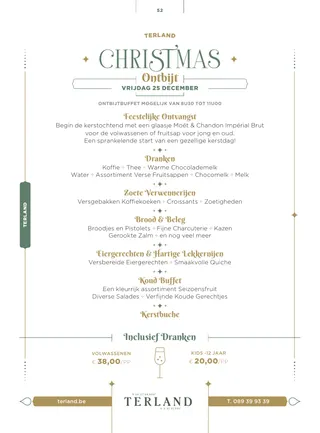 Terland Kerstontbijt 25 December 1