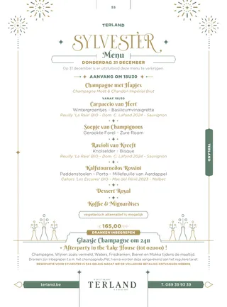 Terland Sylvestermenu 1