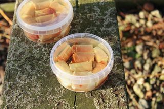 Gemarineerde rollades in koolzaadolie