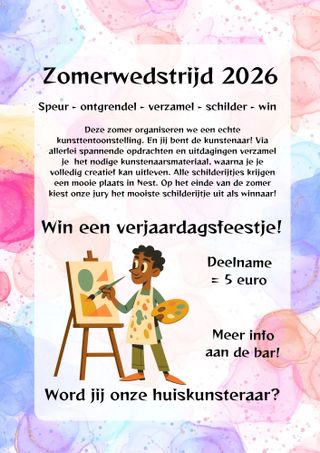 Affiche Zomerwedstrijd 2026