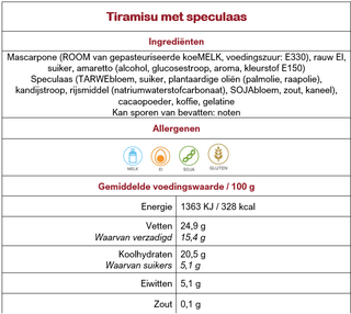 Tiramisu speculaas website