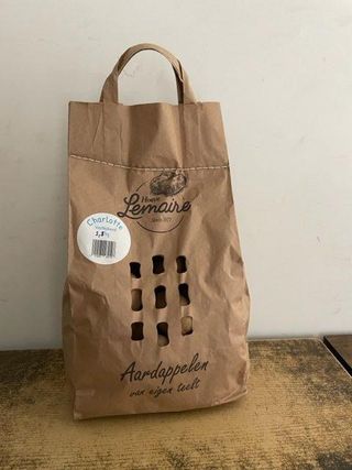 Hoeve Lemaire aardappelen 25 kg in papieren zak voorkant