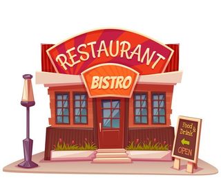 Restaurant cartoon vector