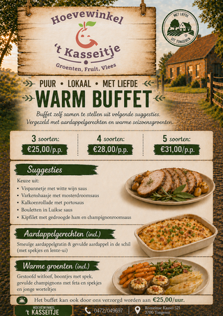 Warm buffet webshop