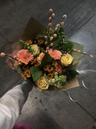 gemengd boeket oranje